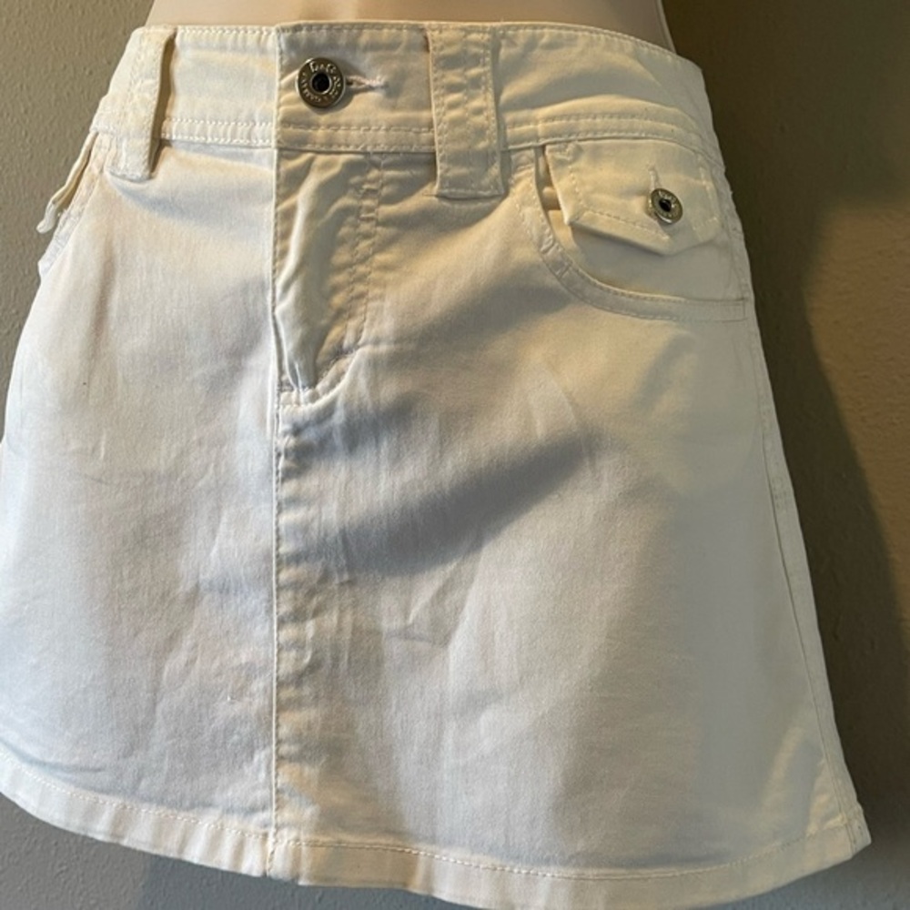 D&G Dolce & Gabbana White Denim mini skirt, 23 (00)